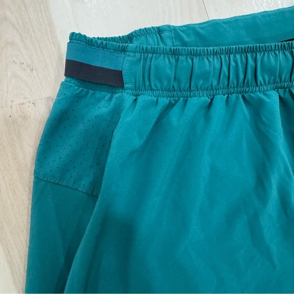 Lululemon Surge Lined Short 6" Teal Lagoon Men's Medium Athletic Workout Run - Picture 7 of 16